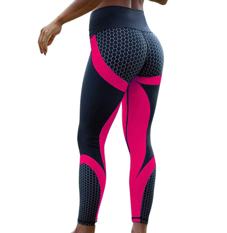 Yoga Fitness Leggings Women Pants Fitness Slim Tights Gym Running Sports Clothing Red