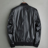 Men's Sheepskin Leather Motorcycle Jacket