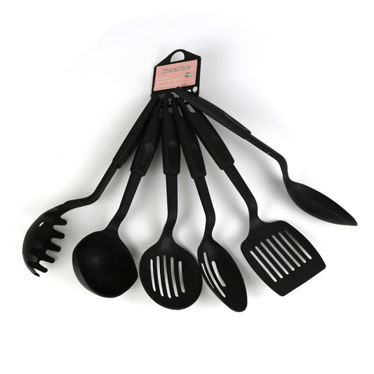 Non-Stick Pan Kitchen Utensils Shovel Spoon Set Black