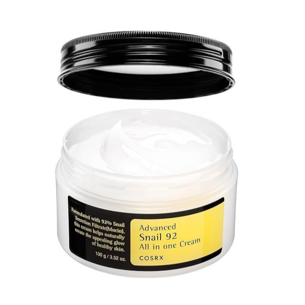 COSRX Advanced Snail 92 All in one Cream, 3.53 oz/100g | Moisturizing Snail Mucin Secretion Filtrate 92% | Facial Moisturiser, Long Lasting, Deep & Intense Hydration, Korean Skin Care