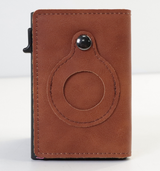 Secure Your Essentials with AirTag Wallet: RFID Card Holder & Anti-Theft Solution PU brown