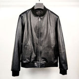 Men's Sheepskin Leather Motorcycle Jacket