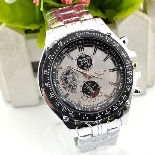 Men's and women's watches quartz watches White