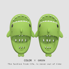 Shark Slippers with Drain Holes