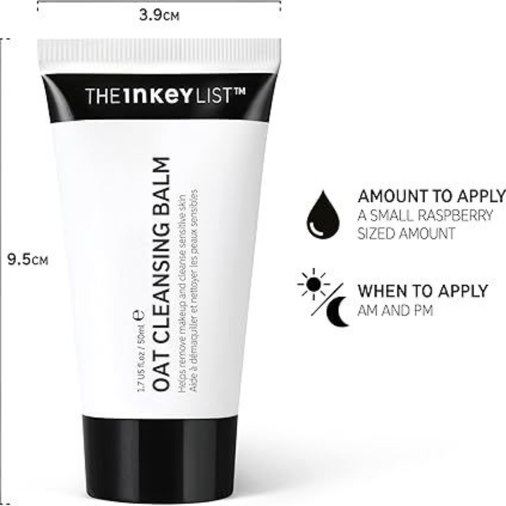 The Inkey List Oat Cleansing Balm 150ml / Dissolves Makeup / Gentle Cleanser / Fragrance Free / Suitable For All Skin Types
