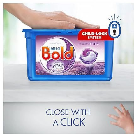 Bold All-in-1 PODS Laundry Detergent Tablets, 108 Washes (54 x 2) - Stain Remover, Lavender & Camomile Scent, Built-In Lenor Freshness