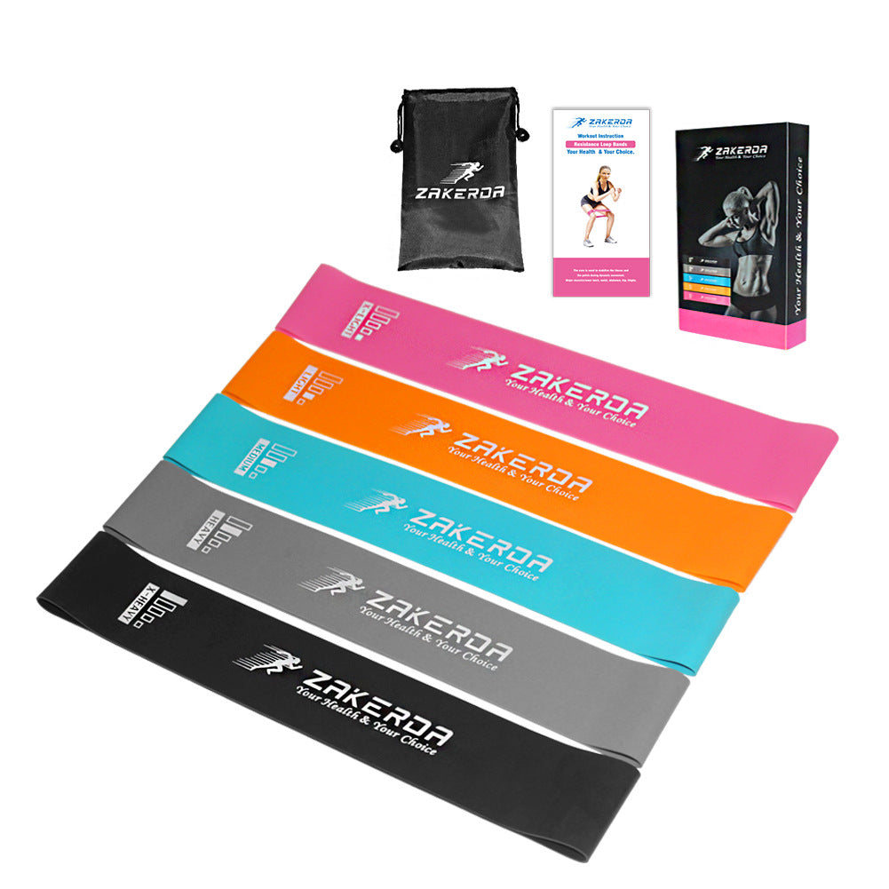 Yoga Resistance Rubber Bands: Versatile Indoor and Outdoor Workout Essential 5 colors setA