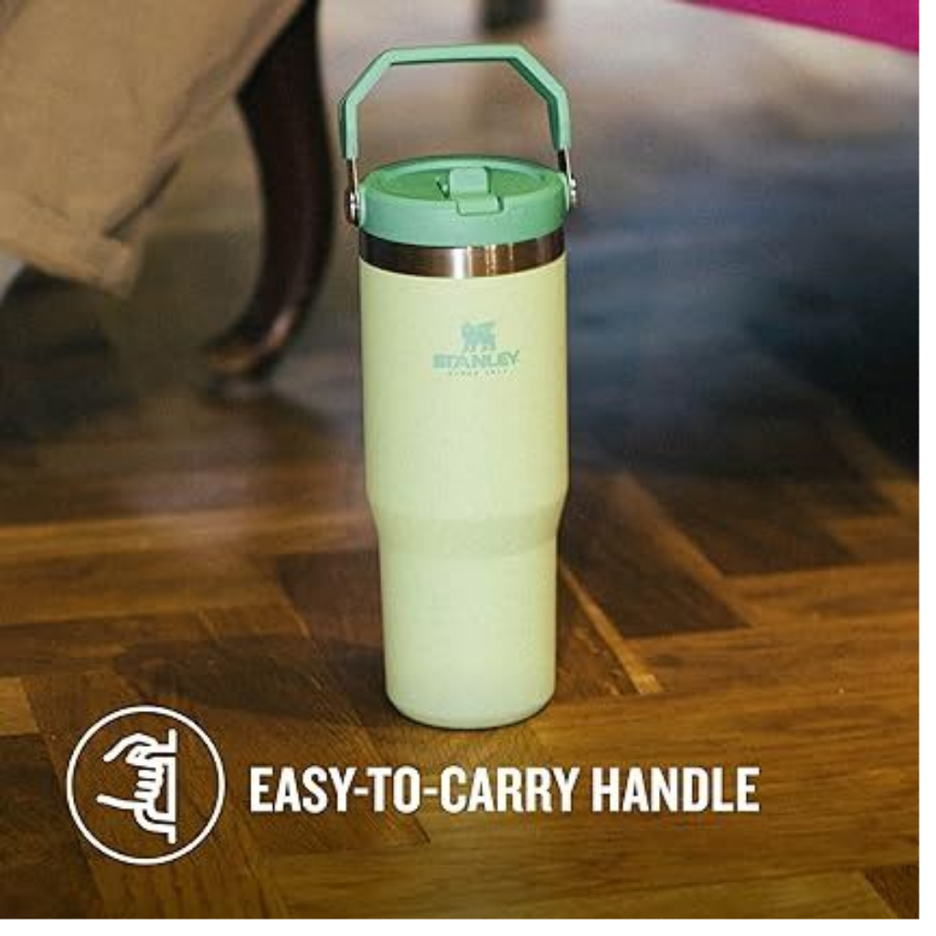 Stanley IceFlow Flip Straw Water Bottle with Straw 0.89L -Free Travel Mug - Easy to Carry - Dishwasher Safe
Visit the Stanley Store