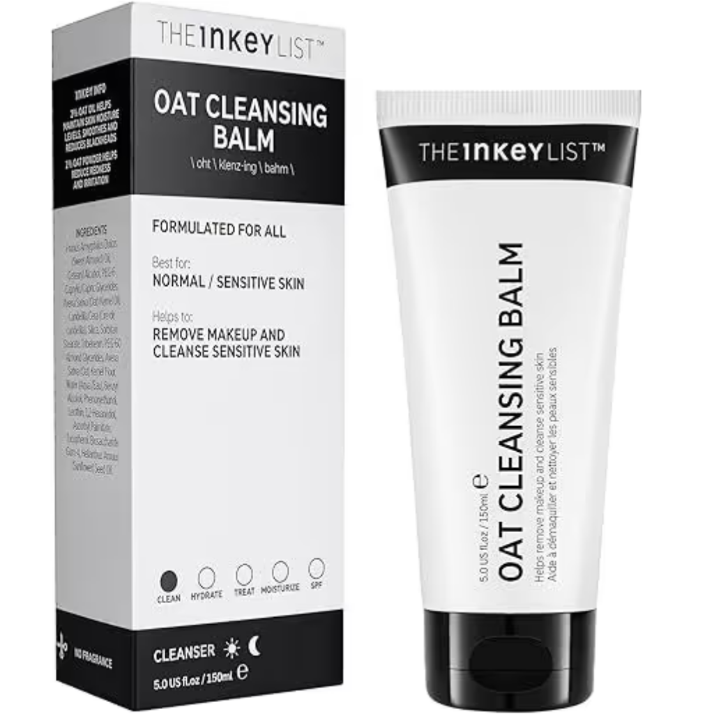 The Inkey List Oat Cleansing Balm 150ml / Dissolves Makeup / Gentle Cleanser 