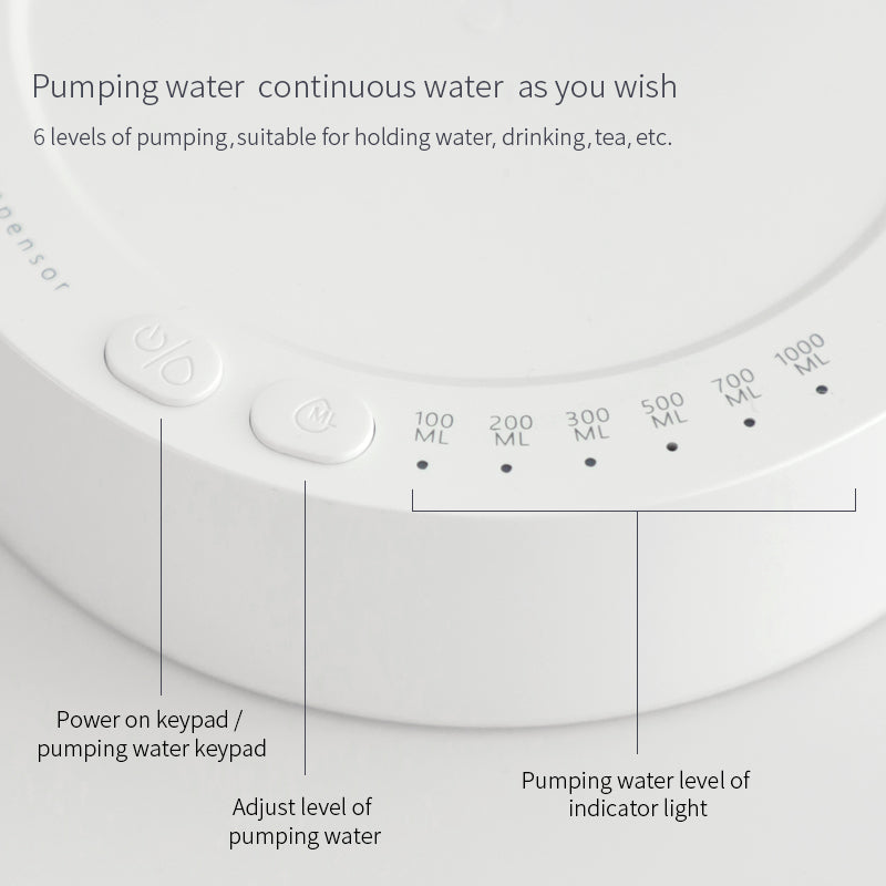 Convenient Desk Electric Water Dispenser: Rechargeable and Automatic