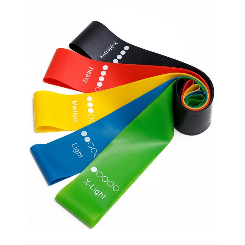 Yoga Resistance Rubber Bands: Versatile Indoor and Outdoor Workout Essential 5 color set