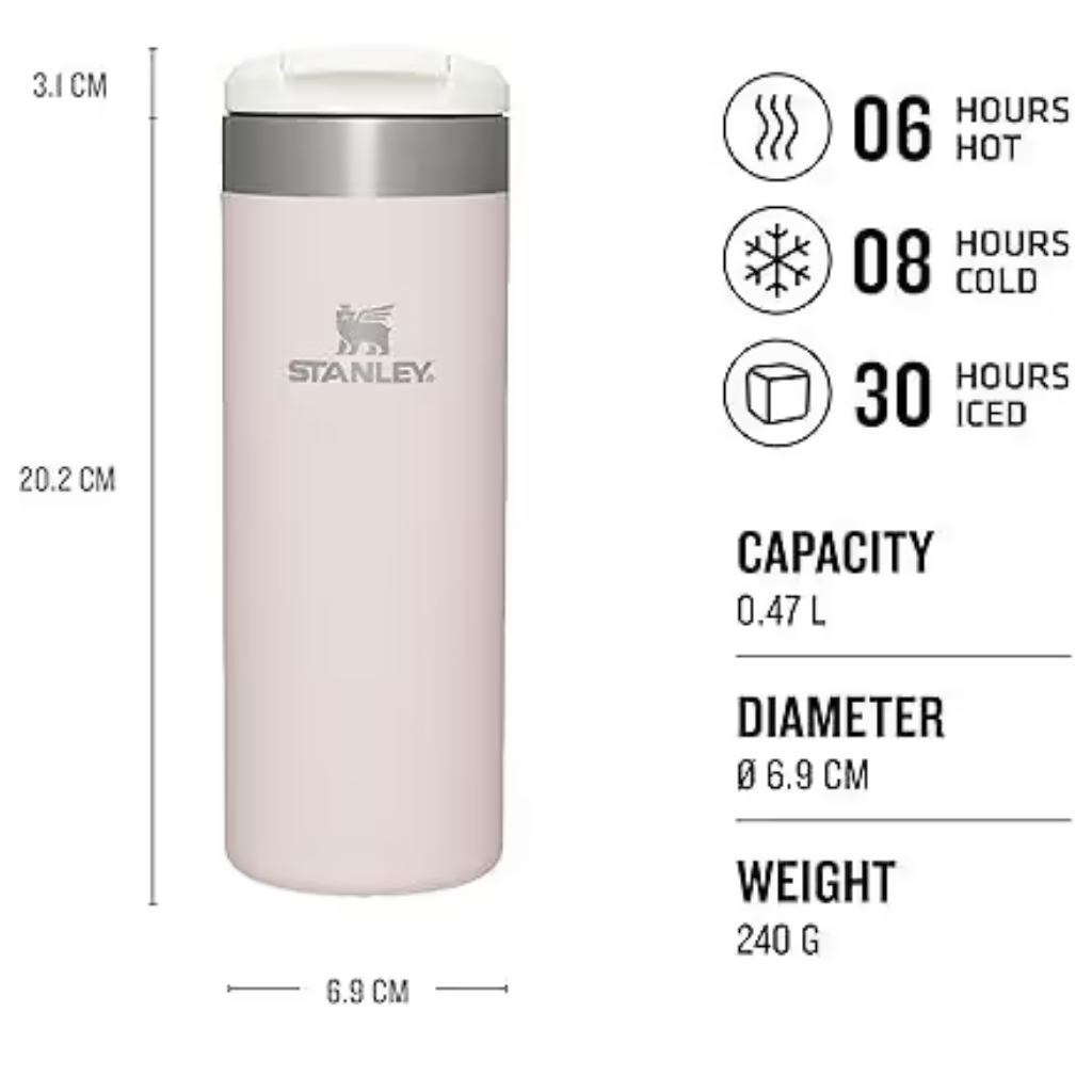 Stanley Aerolight Transit Travel Mug - Keeps 6 Hours Hot - 8 Hours Cold - Dishwasher Safe - Leakproof