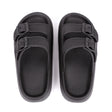 Summer Bliss Platform Buckle Slippers