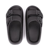 Summer Bliss Platform Buckle Slippers