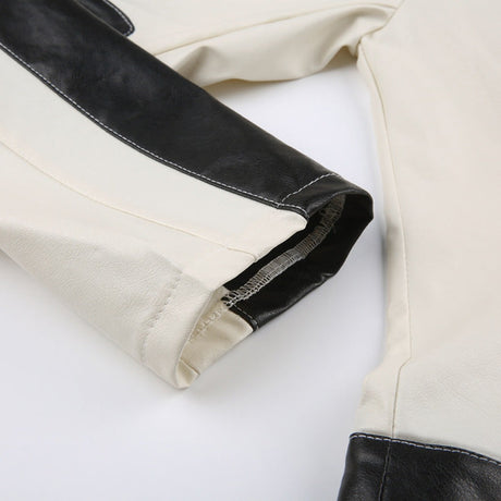 Women's leather jacket
Patchwork leather jacket
Slim collared jackets
Casual elegance outerwear
Stylish women's jackets
Trendy leather fashion
London outerwear
Manchester women's fashion
Birmingham leather styles
Quality leather jackets
Unique design jackets
Versatile leather jackets
Fashionable casual wear
Women's chic jackets
Best leather jackets UK