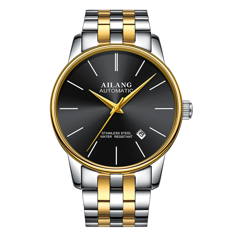 watches men's automatic mechanical watches Between gold and black