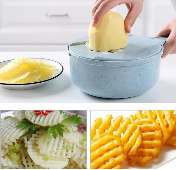 Effortless Food Prep with Our 8-In-1 Mandoline Slicer and Vegetable Cutter