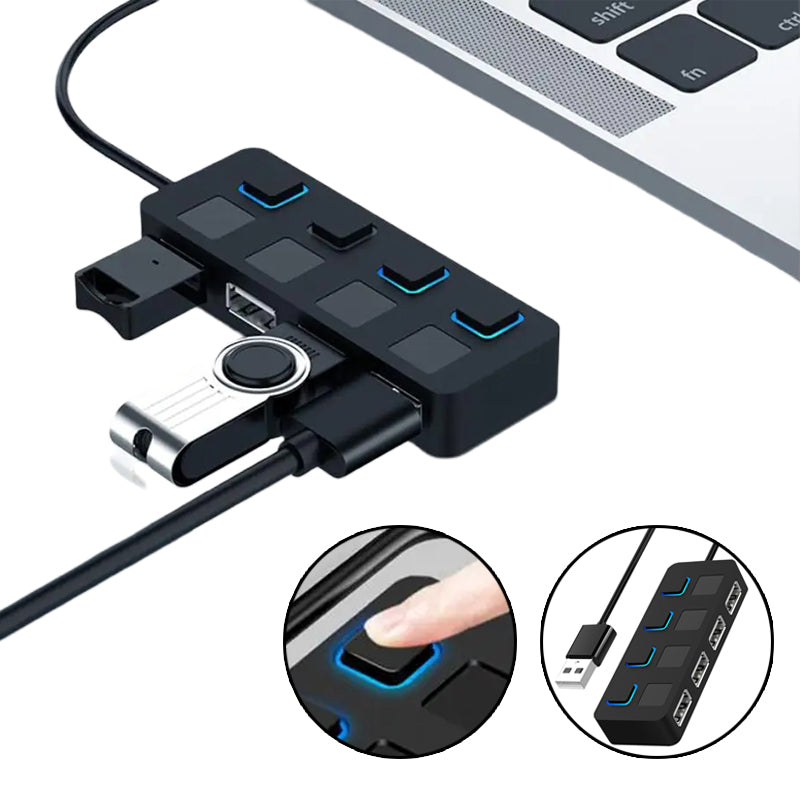 Efficient USB 2.0 HUB Multi USB Splitter: Expand Your Connectivity