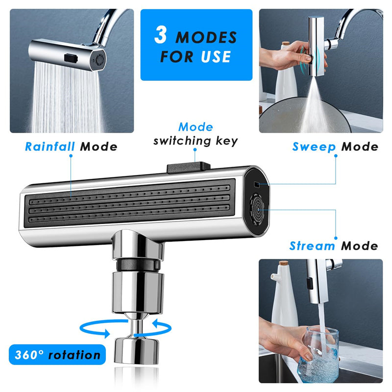 Kitchen faucet Waterfall faucet Kitchen upgrade Faucet bubbler