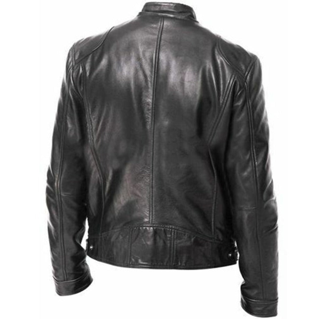 Men's PU Leather Slim Jacket