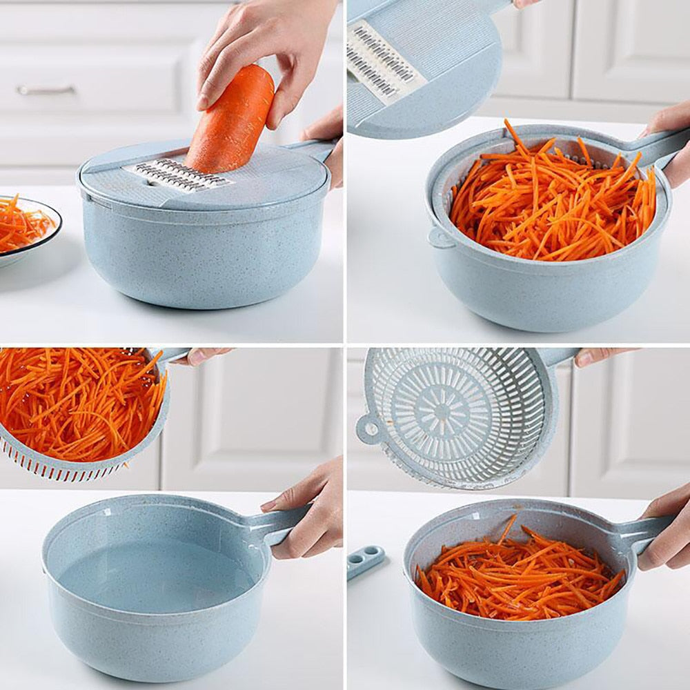 Effortless Food Prep with Our 8-In-1 Mandoline Slicer and Vegetable Cutter