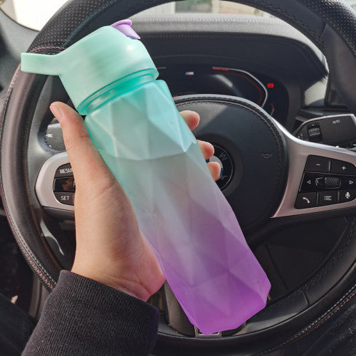 Spray Water Bottle for Girls Greenpurple gradient