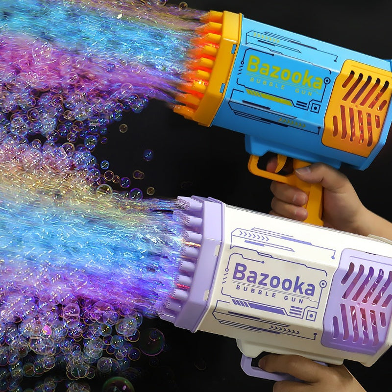 Discover the Bubble Gun Rocket with 69 holes—an automatic bubble blower that delights kids in the UK! This fun, gun-shaped toy creates endless bubbles and features built-in lights for extra excitement. Perfect for outdoor fun and parties in cities like London and Manchester. Let the bubble adventures begin!
