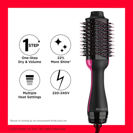 Revlon One-Step Hair Dryer and volumiser for mid to Long Hair (One-Step, 2-in-1 Styling Tool, Ionic and Ceramic Technology, Unique Oval Design) RVDR5222