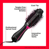 Revlon One-Step Hair Dryer and volumiser for mid to Long Hair (One-Step, 2-in-1 Styling Tool, Ionic and Ceramic Technology, Unique Oval Design) RVDR5222
