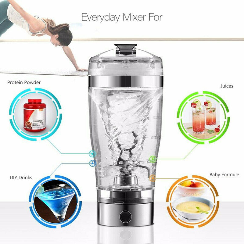 USB Electric Protein Shake Stirrer - Portable Blender Kettle