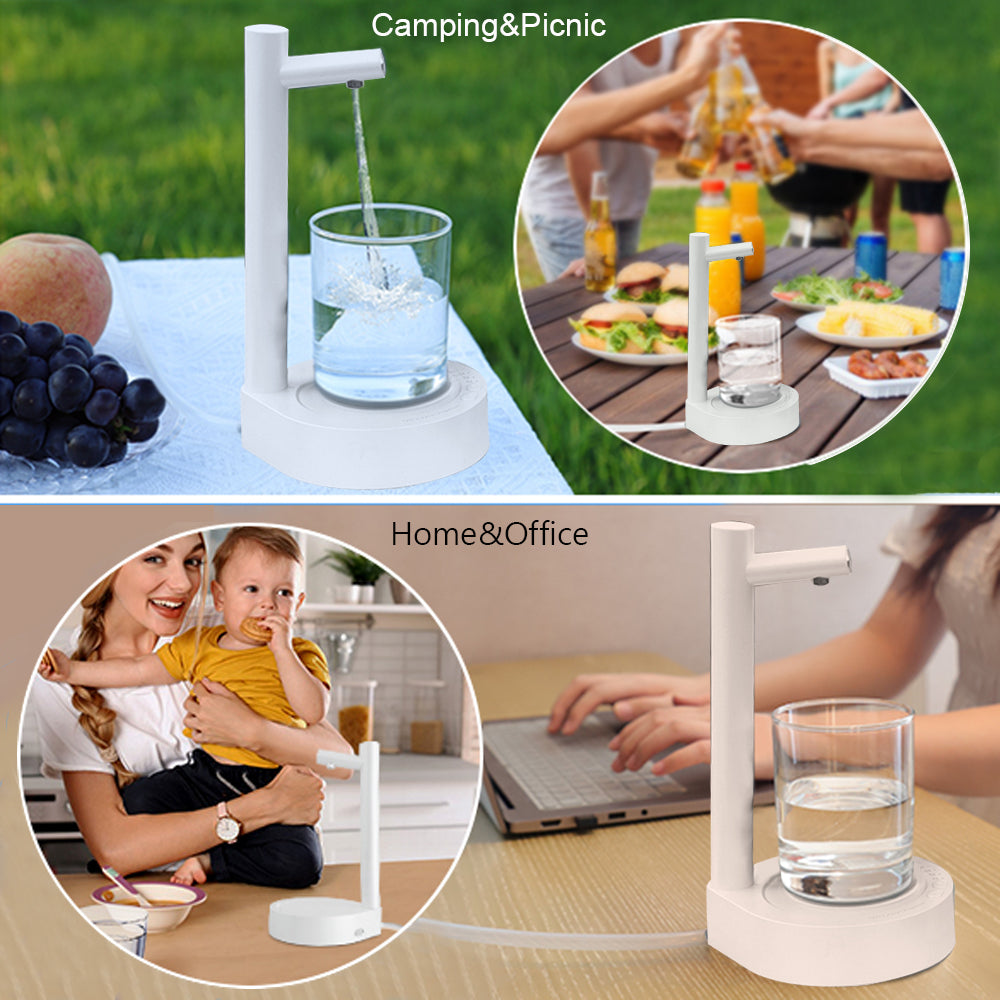 Convenient Desk Electric Water Dispenser: Rechargeable and Automatic