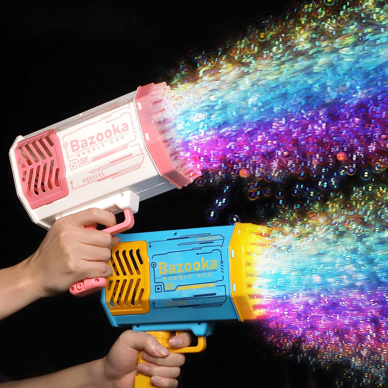 Bubble Gun Rocket 69 Automatic Soap Bubbles Machine Gun Toy