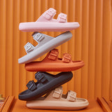 Summer Bliss Platform Buckle Slippers