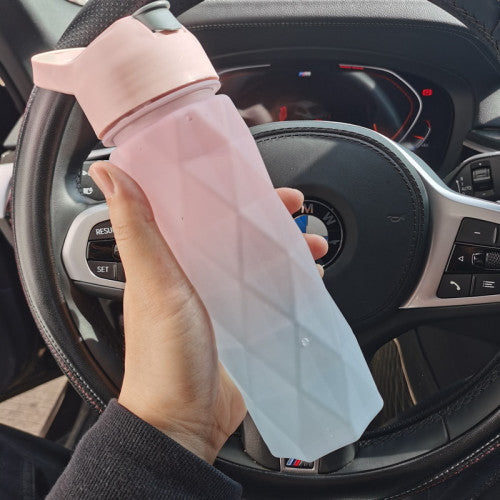 Stay Refreshed Anywhere with our Spray Water Bottle for Girls Powder blue gradient