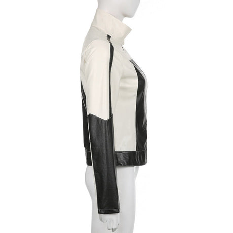 Women's leather jacket
Patchwork leather jacket
Slim collared jackets
Casual elegance outerwear
Stylish women's jackets
Trendy leather fashion
London outerwear
Manchester women's fashion
Birmingham leather styles
Quality leather jackets
Unique design jackets
Versatile leather jackets
Fashionable casual wear
Women's chic jackets
Best leather jackets UK