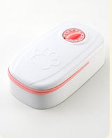 Smart Auto Pet Feeder with Timer & Steel Bowl Pink Single meal