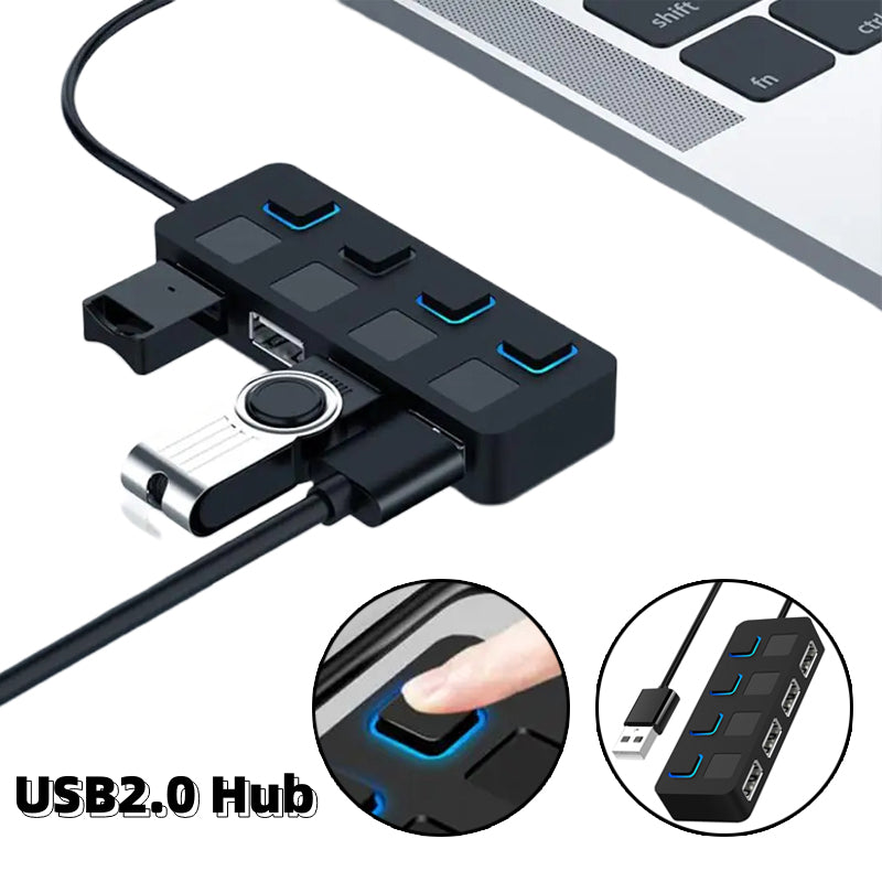 Efficient USB 2.0 HUB Multi USB Splitter: Expand Your Connectivity