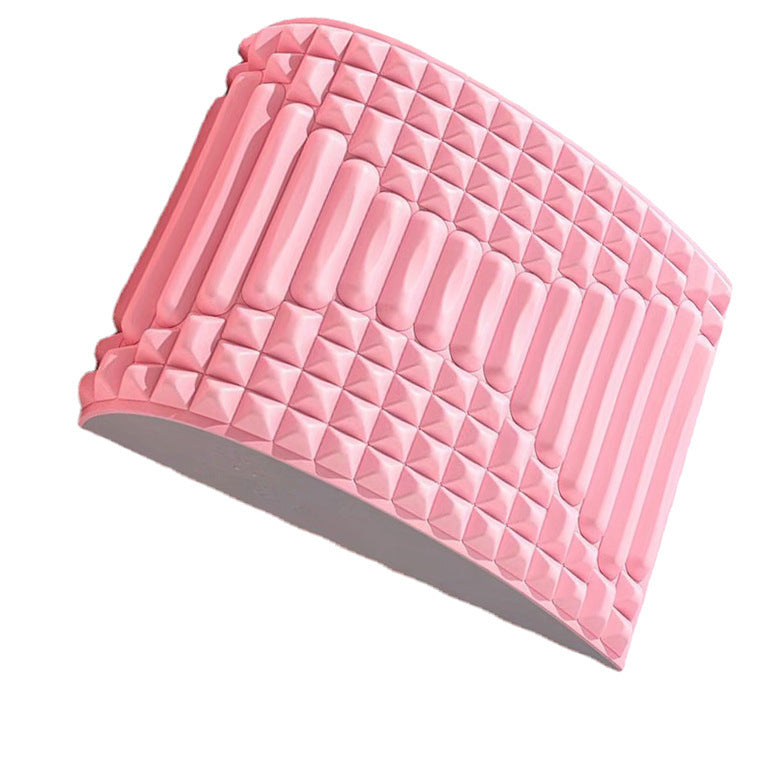 Back Stretcher Pillow Neck Lumbar Support Massager For Neck Waist Back Sciatica Herniated Disc Pain Relief Massage Relaxation Pink