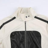 Women's leather jacket
Patchwork leather jacket
Slim collared jackets
Casual elegance outerwear
Stylish women's jackets
Trendy leather fashion
London outerwear
Manchester women's fashion
Birmingham leather styles
Quality leather jackets
Unique design jackets
Versatile leather jackets
Fashionable casual wear
Women's chic jackets
Best leather jackets UK