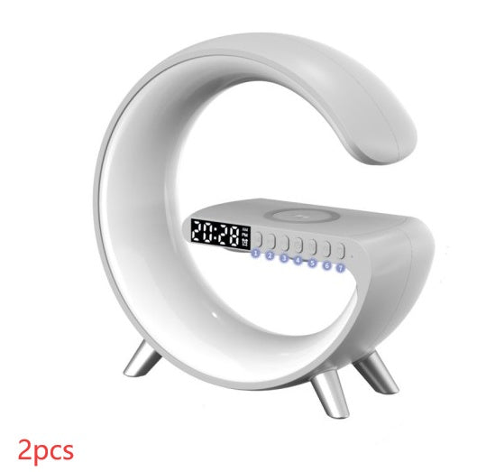 G Shaped LED Lamp Bluetooth Speake Wireless Charger