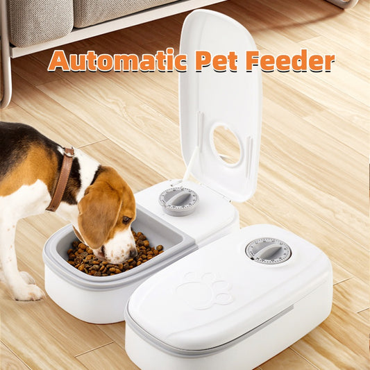 Smart Auto Pet Feeder with Timer & Steel Bowl