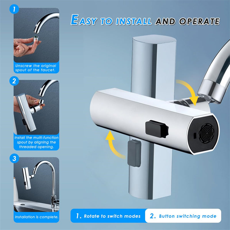 Kitchen faucet Waterfall faucet Kitchen upgrade Faucet bubbler