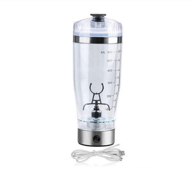 USB Electric Protein Shake Stirrer - Portable Blender Kettle  Rechargeable USB 600ml