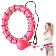 Achieve Your Fitness Goals with Custom Knots Weighted Hoola Fitness Hoop Pink